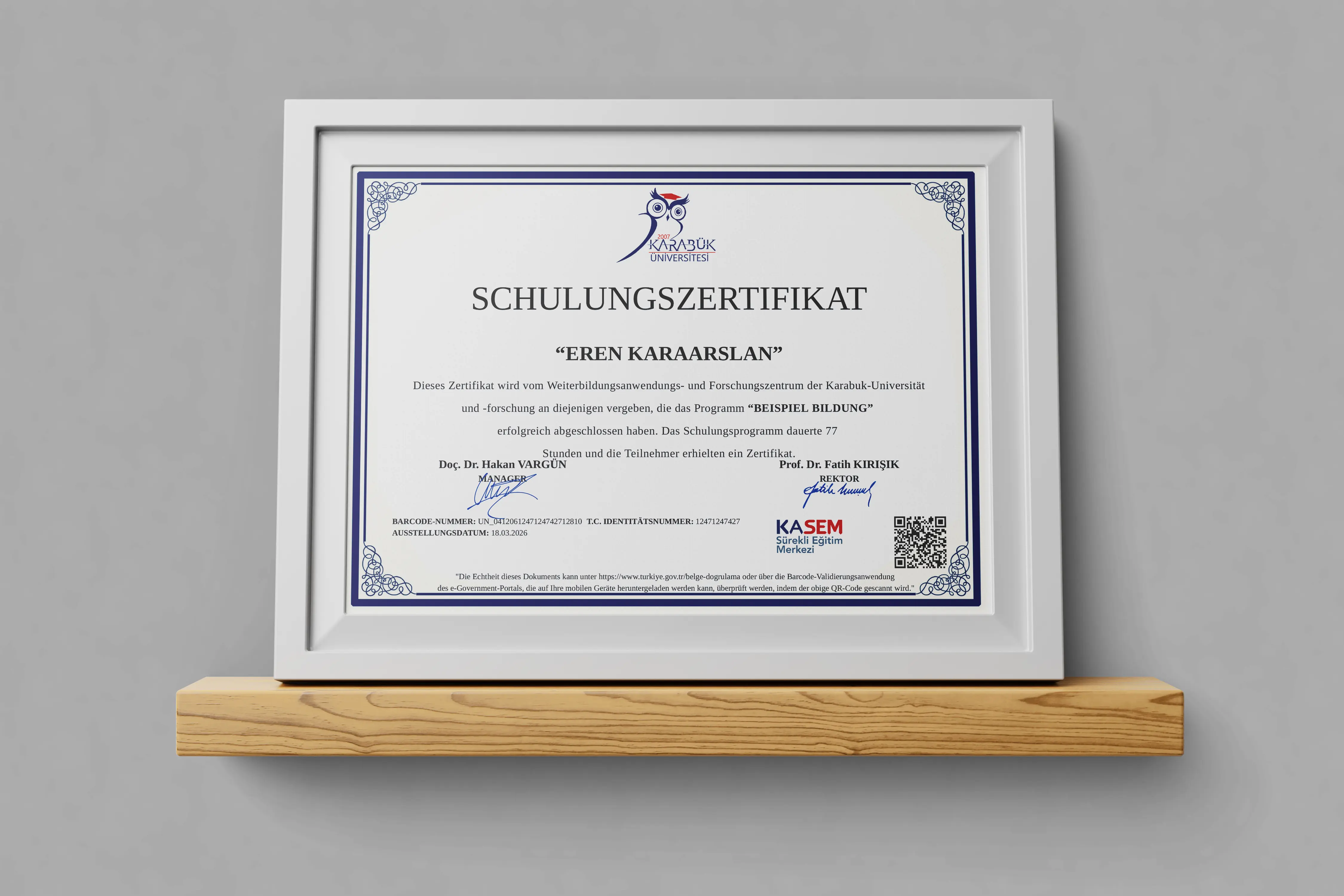 Eğitim Almanca Sertifikası
