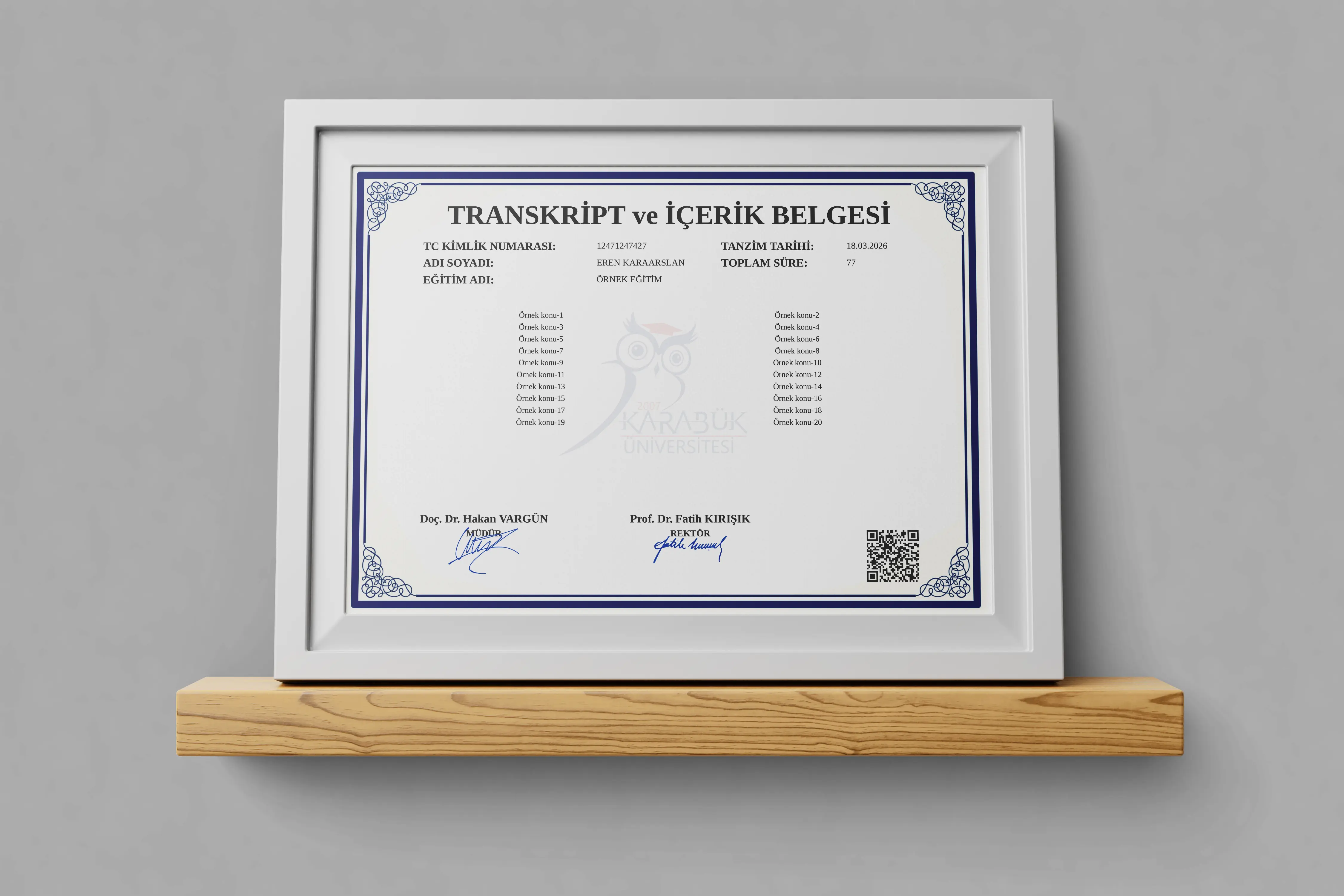 Eğitim Türkçe Transkripti