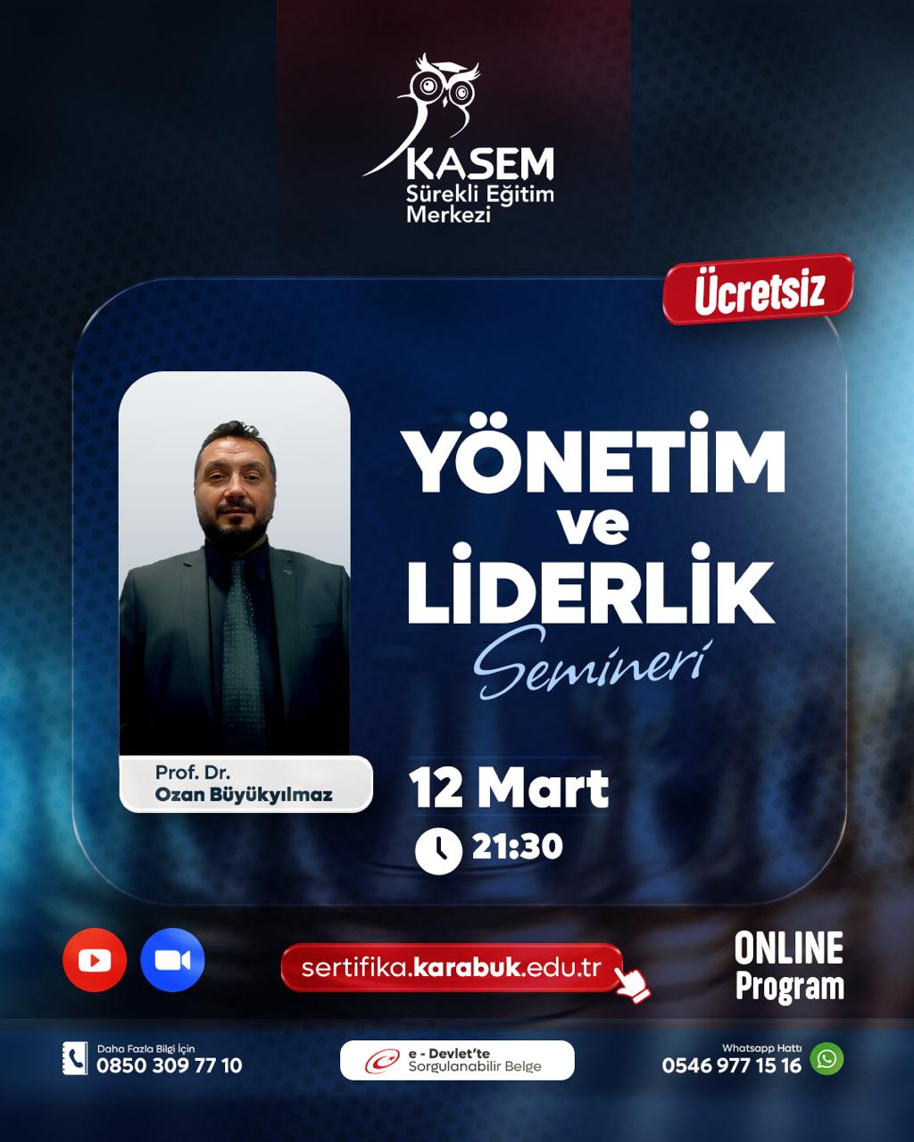 Yönetim ve Liderlik Ücretsiz Semineri