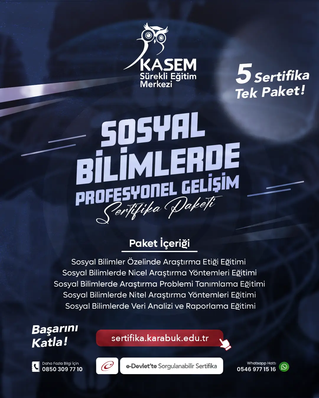 Sosyal Bilimlerde Profesyonel Gelişim Sertifika Paket Programı