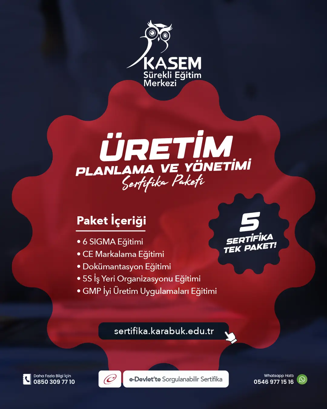Üretim Planlama Ve Yönetimi Sertifika Paket Programı