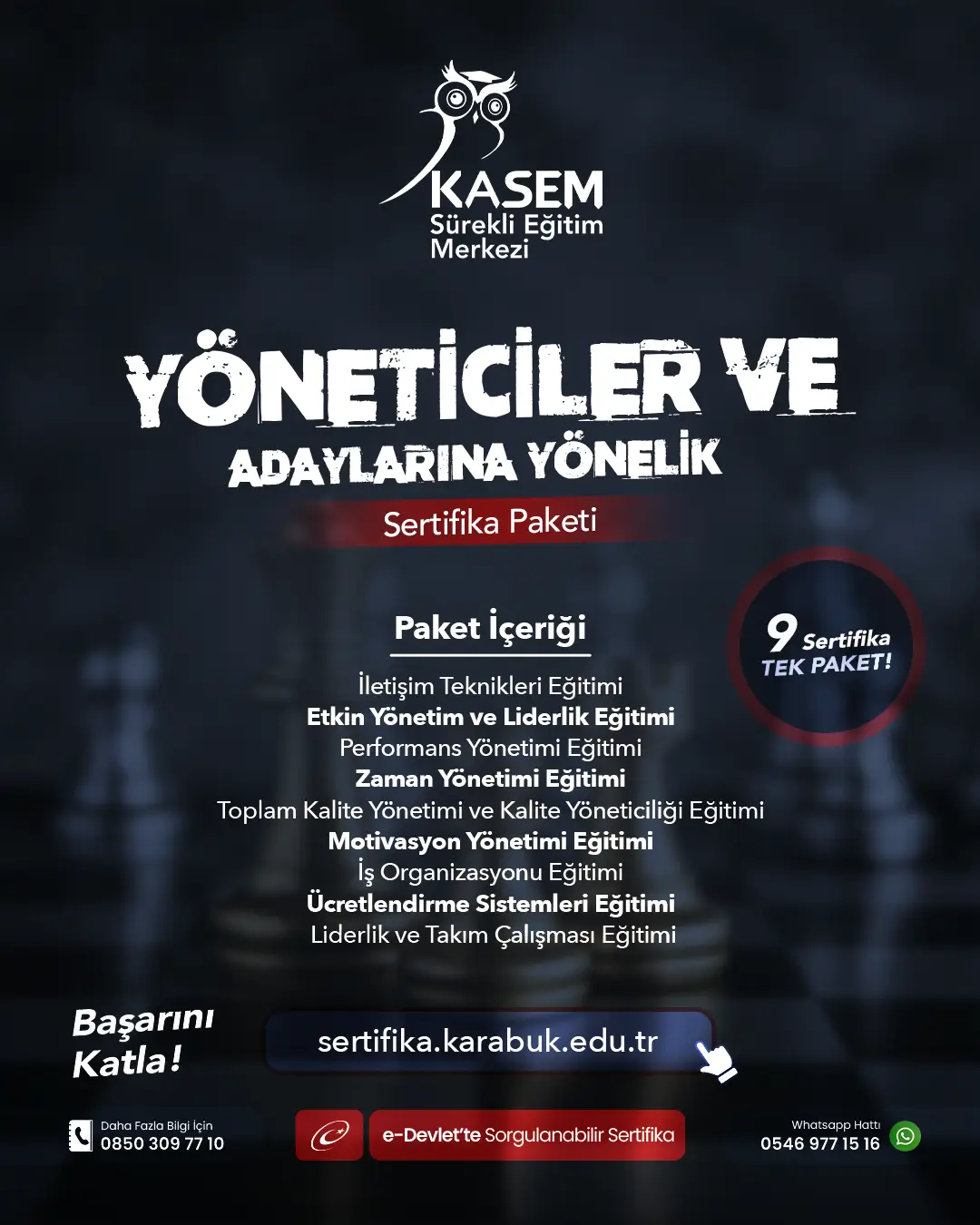 Yöneticiler Ve Adaylarına Yönelik Sertifika Paket Programı